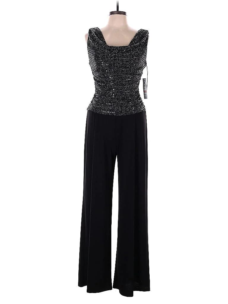 Jumpsuit negro con top en pedrería
